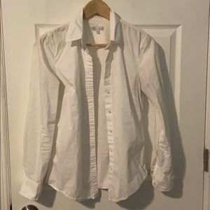 Gap S White Tailored Shirt Long Sleeve Button Up